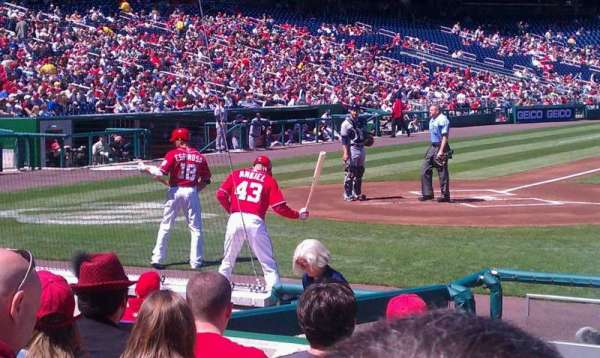 Nationals Park, bloc: 128, rangée: K, place: 15
