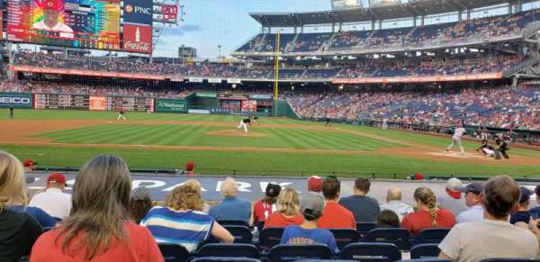 Nationals Park, bloc: 117, rangée: k, place: 11