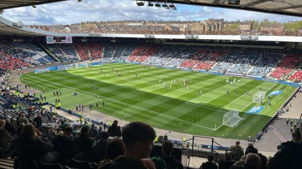 Hampden Park, bloc: K1, rangée: U, place: 1