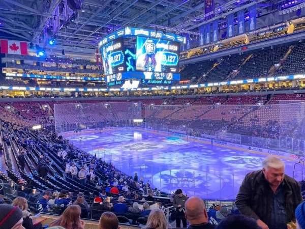 Scotiabank Arena, bloc: 105, rangée: 26, place: 3