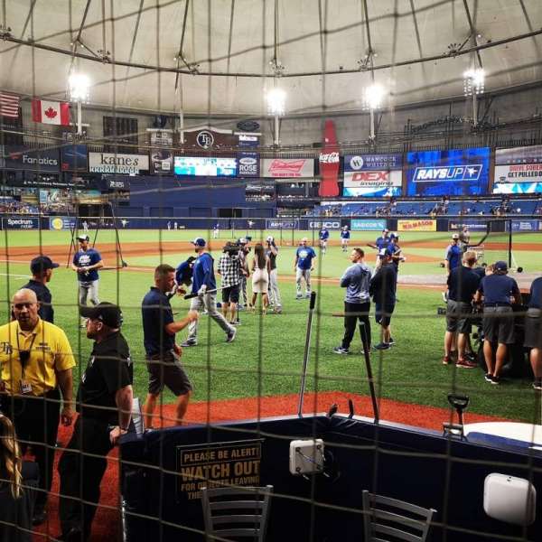 Tropicana field, bloc: 119, rangée: G, place: 7