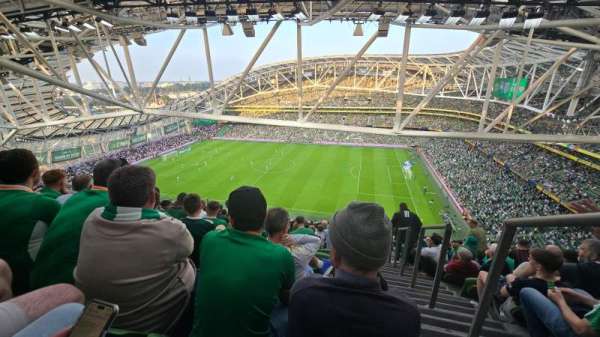 Aviva Stadium, bloc: 523, rangée: JJ, place: 15