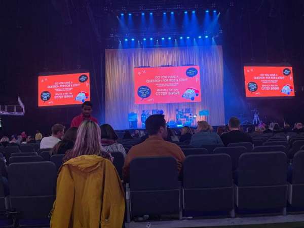 The O2, London, bloc: Floor B2, rangée: A, place: 22
