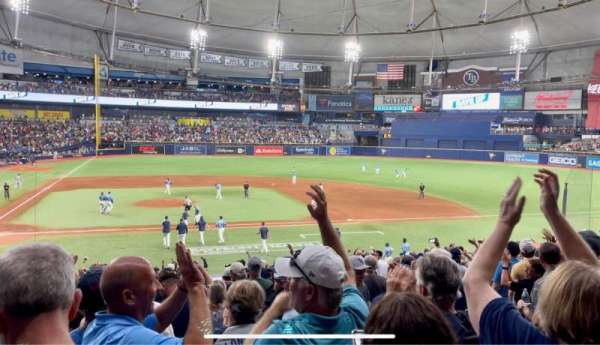 Tropicana Field, bloc: 112, rangée: HH, place: 8