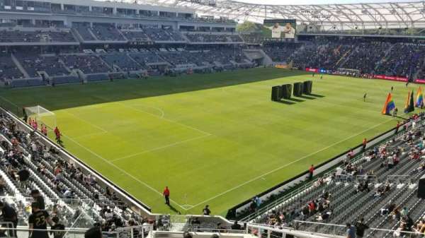 BMO Stadium, bloc: 228, rangée: L, place: 2
