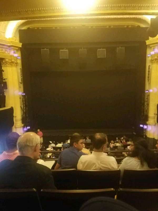 Hudson Theatre, bloc: dress circle c, rangée: e, place: 108
