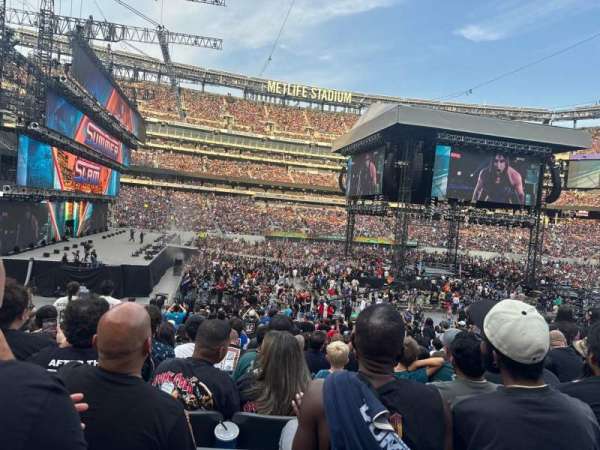 MetLife Stadium, bloc: 142, rangée: 25, place: 17