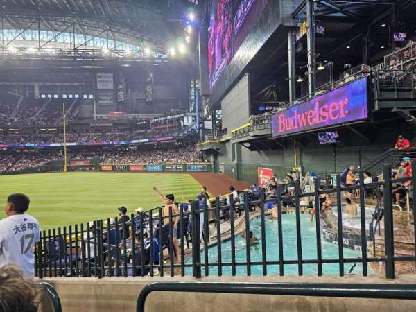 Chase Field, bloc: 102, rangée: 19, place: 2