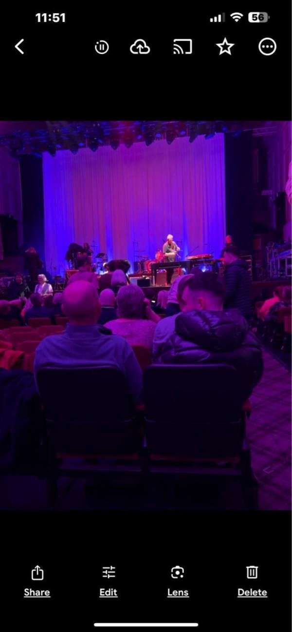 O2 City Hall Newcastle, bloc: Stalls, rangée: L, place: 13