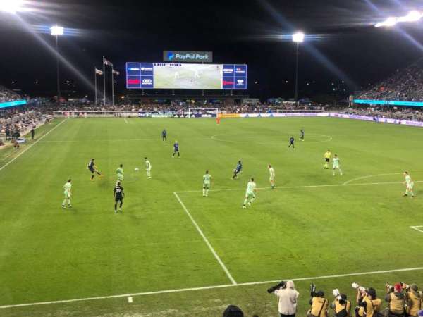 PayPal Park, bloc: 115, rangée: 5, place: 12