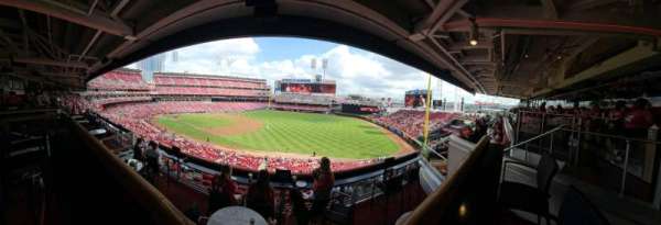 Great American Ball Park, bloc: 307, rangée: Box 4, place: 5