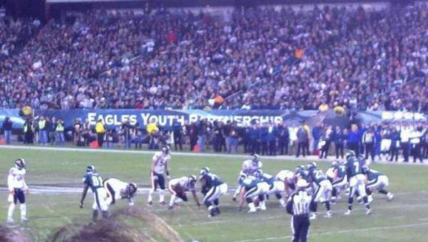 Lincoln Financial Field, bloc: 124, rangée: 9, place: 24