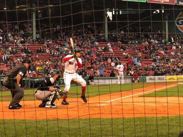 Fenway Park, bloc: Field Box 36, rangée: AAA, place: 4