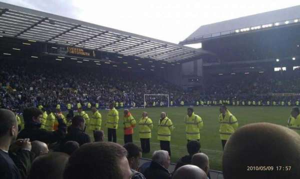 Goodison Park, bloc: Paddock, rangée: 7, place: 95