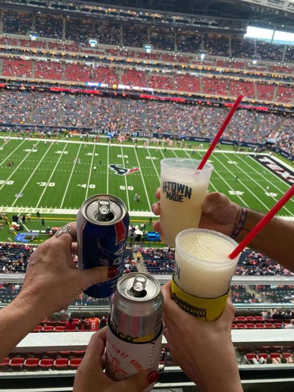 NRG Stadium, bloc: 508, rangée: G, place: 22-25