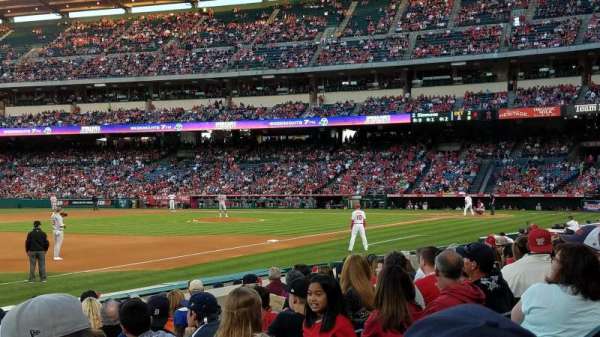 Angel Stadium, bloc: 108, rangée: J, place: 15