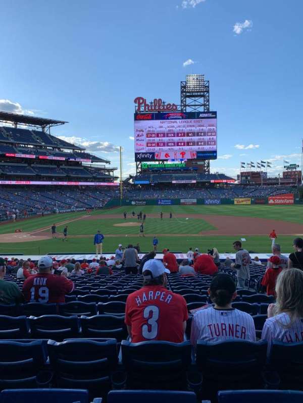Citizens Bank Park, bloc: 117, rangée: 25, place: 3