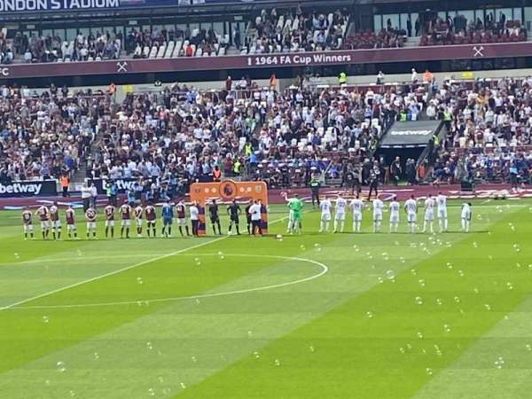 London Stadium, bloc: 138, rangée: 29, place: 199