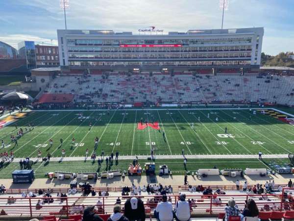 SECU Stadium, bloc: 206, rangée: S, place: 3