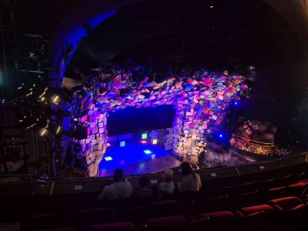 Cambridge Theatre, bloc: Upper Circle, rangée: E, place: 36