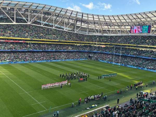 Aviva Stadium, bloc: 529, rangée: A, place: 2
