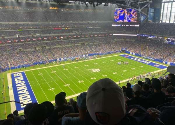 Lucas Oil Stadium, bloc: 617, rangée: 8, place: 18