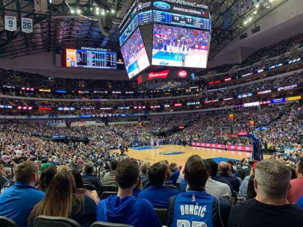 American Airlines Center, bloc: 103, rangée: K, place: 2