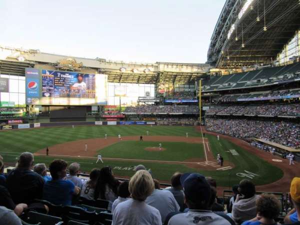American Family Field, bloc: 222, rangée: 6, place: 7