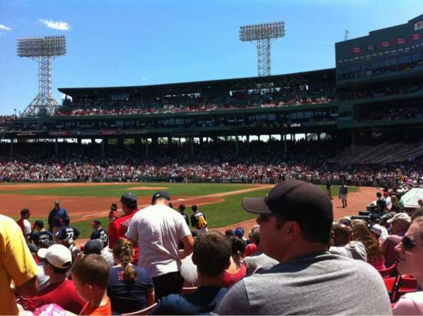 Fenway Park, bloc: Field Box 75, rangée: M
