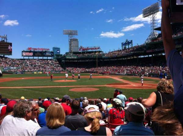 Fenway Park, bloc: Field box 55, rangée: M