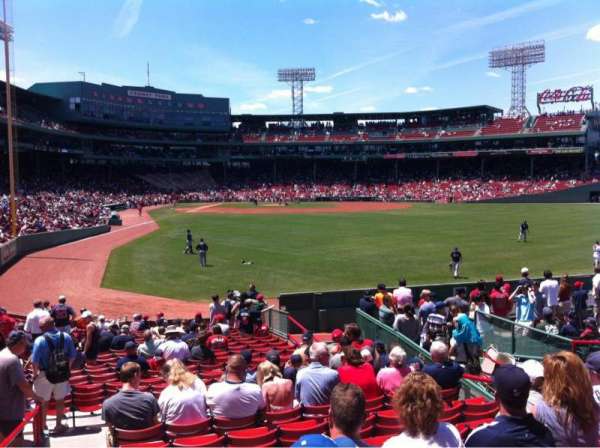 Fenway Park, bloc: Right Field box 87, rangée: Rr, place: 8