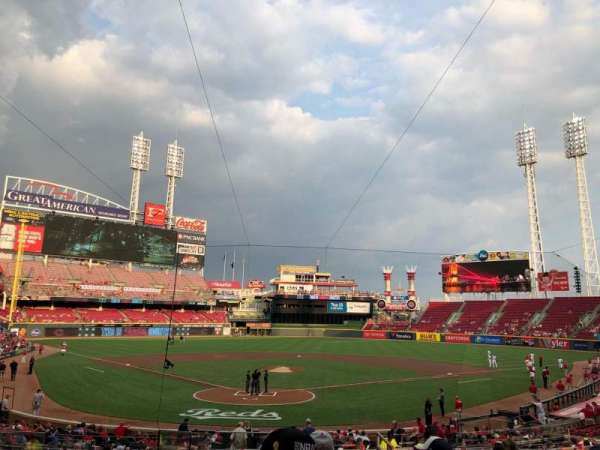 Great American Ball Park, bloc: 124, rangée: F, place: 13