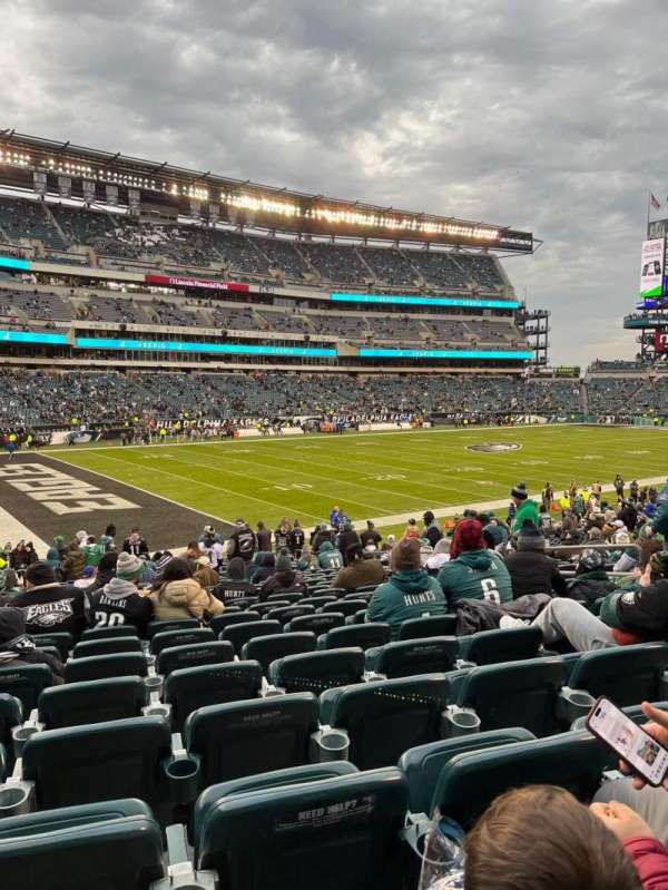 Lincoln Financial Field, bloc: 115, rangée: 25, place: 9