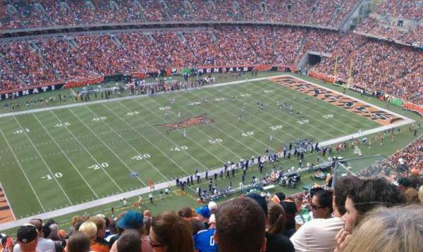 Paycor Stadium, bloc: 344, rangée: 14, place: 1