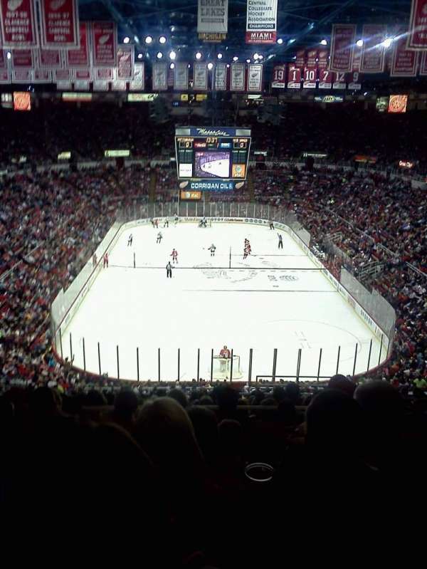 Joe Louis Arena, bloc: 201, rangée: 19, place: 5