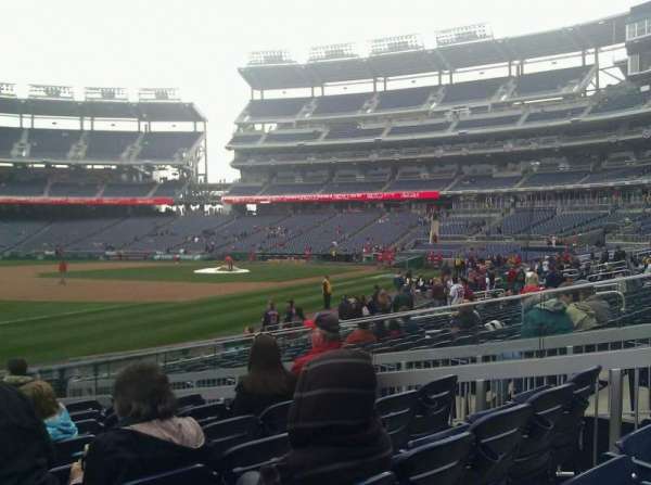 Nationals Park, bloc: 112, rangée: S, place: 20