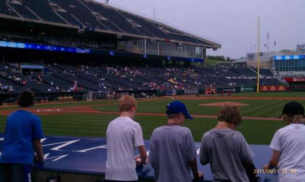 Kauffman Stadium, bloc: 135, rangée: D, place: 6