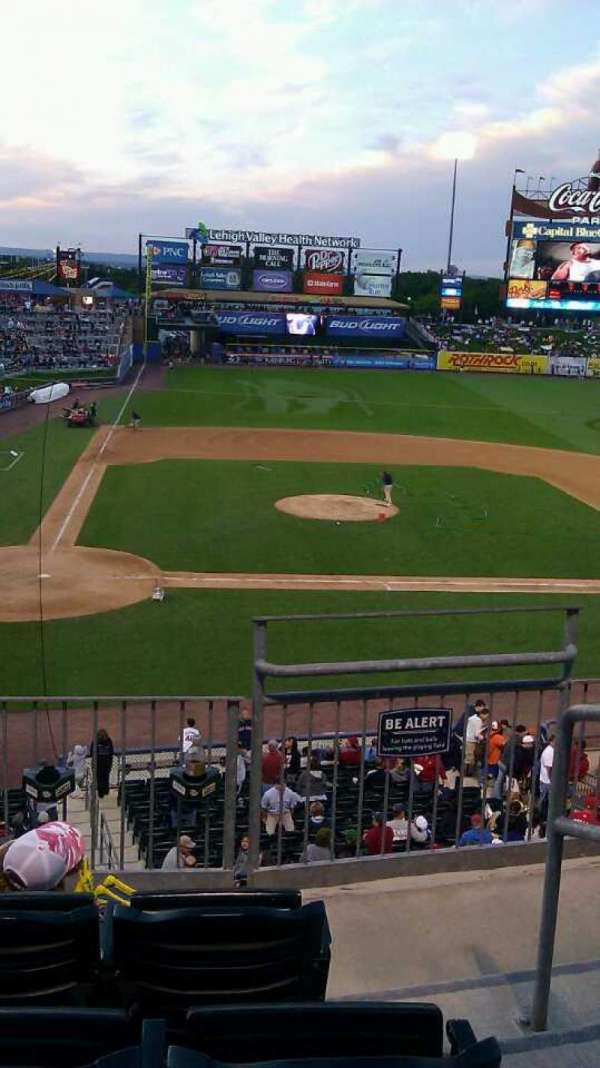 Coca-Cola Park, bloc: 205, rangée: D, place: 9
