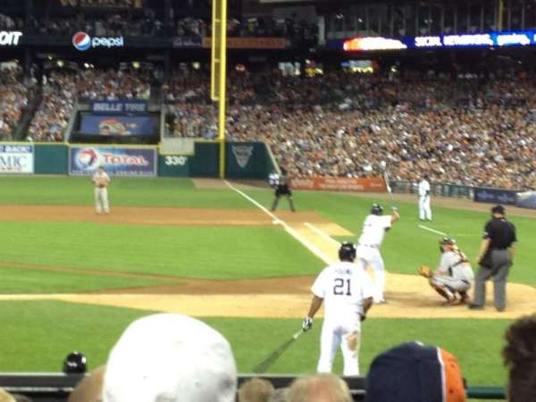 Comerica Park, bloc: 132, rangée: 17, place: 1