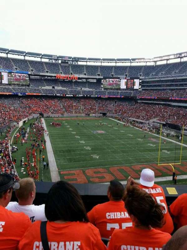 MetLife Stadium, bloc: 204, rangée: 4, place: 11