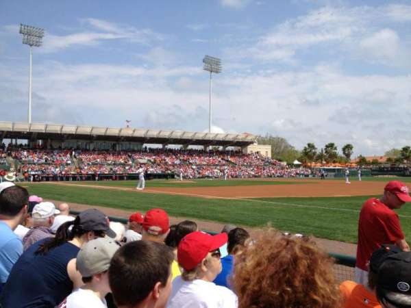 Ed Smith Stadium, bloc: 103, rangée: 5, place: 1