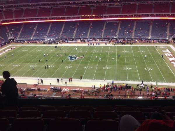 NRG Stadium, bloc: 506, rangée: M, place: 23