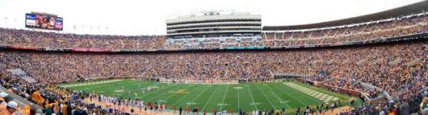 Neyland Stadium, bloc: B, rangée: 37, place: 17