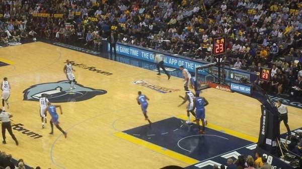 FedEx Forum, bloc: 116A, rangée: EE, place: 1