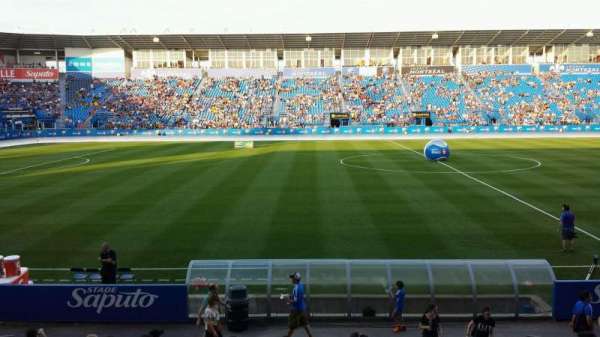 Stade Saputo, bloc: 107, rangée: CC, place: 7