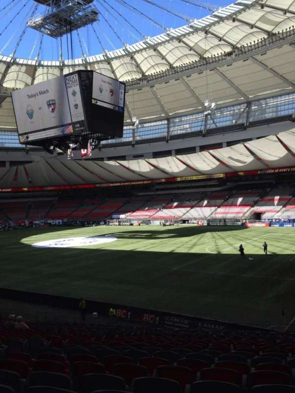 BC Place, bloc: 234, rangée: CC, place: 5