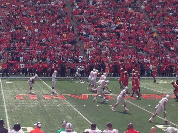 SECU Stadium, bloc: 5, rangée: Q, place: 4