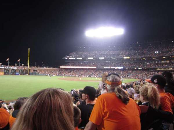 Oracle Park, bloc: 132, rangée: 24, place: 9