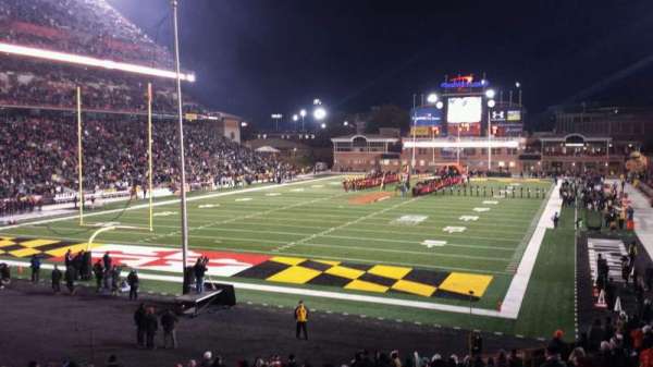 SECU Stadium, bloc: 17, rangée: DD, place: 20