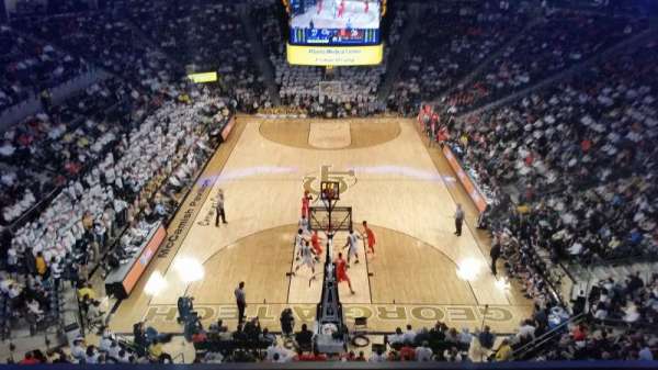 McCamish Pavilion, bloc: 205, rangée: 1, place: 9